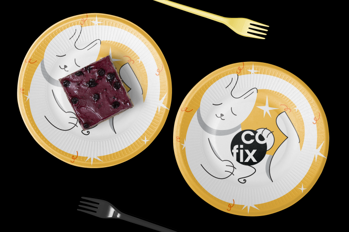 Бумажные тарелки Cofix