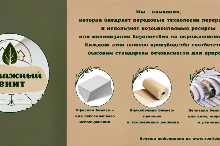 баннер Бумажный зенит