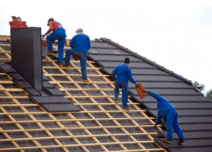 Монтаж композитной черепицы Декра