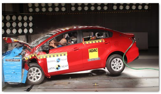 KIA Rio провалил тест безопасности Latin NCAP