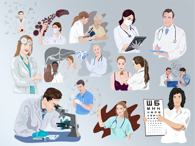 Иллюстрации врачи (мед. тематика)