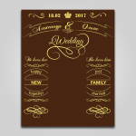 Свадебный пресс-волл