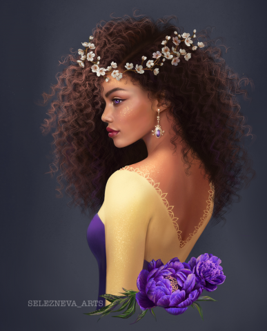 Портрет по фото с добавлением элементов