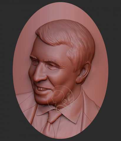 Портретный барельеф по фотографии