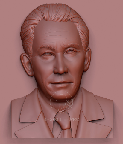 3д моделирование портрета для мемориальной доски