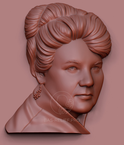 3д моделирование портретного барельефа для литья из бронзы