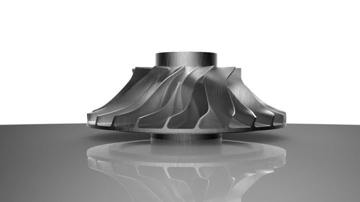 Модель втулки с лопастями