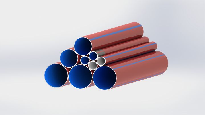 Визуализация труб ПВХ для интернет-магазина
