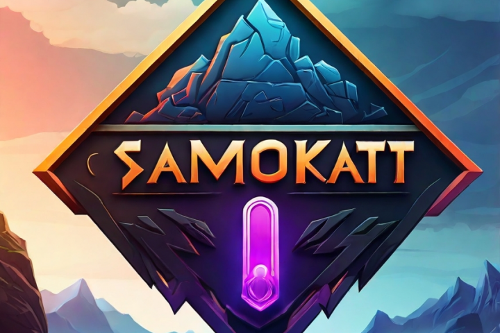 Логотип для сферы GameDev (название компании "САМОКАТ")