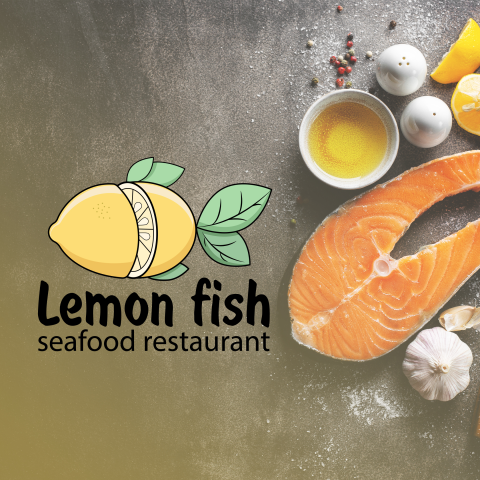 Логотип для ресторана "Lemon fish"