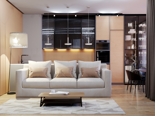 Кухня-гостинная