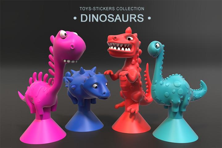 DINOSAURS. Аналог фигурок от Stikeez.