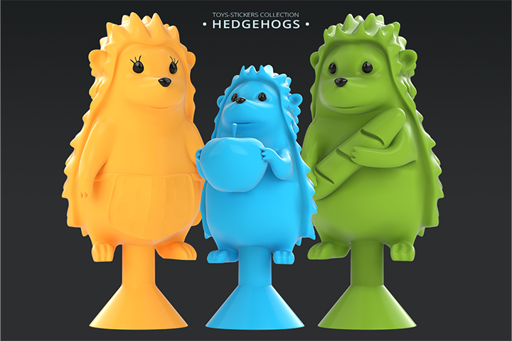 HEDGEHOGS. Аналог фигурок от Stikeez.