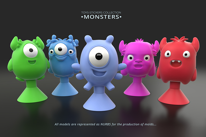 MONSTERS ( MONSTIKS ). Аналог фигурок от Stikeez.