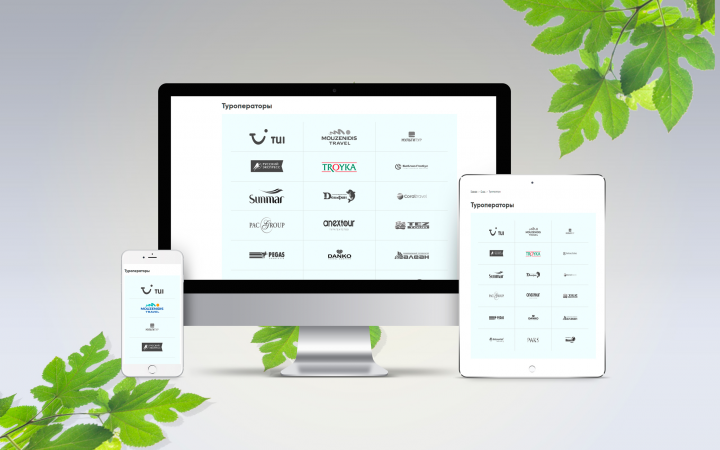 Верстка адаптивного блока для страницы туроператоров