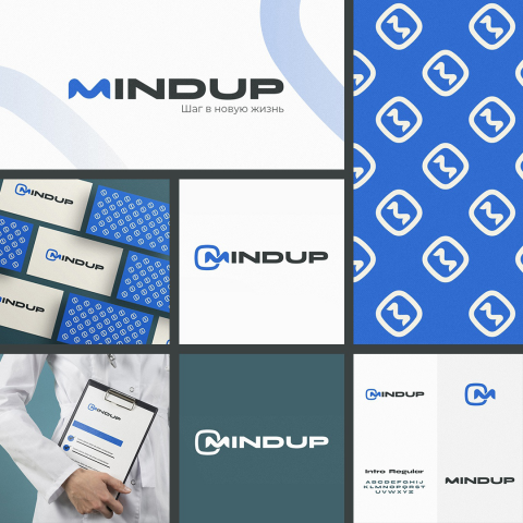 Mindup логотип для частной клиники