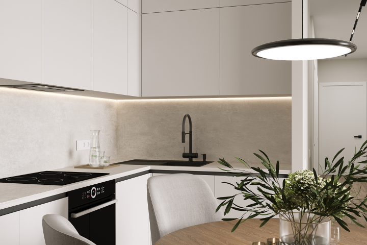 Кухня-гостиная в современном стиле