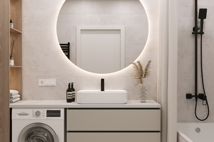 Интерьер ванной комнаты в современном стиле