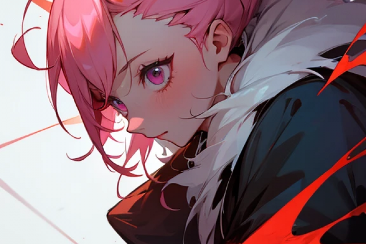 девушка в стиле аниме