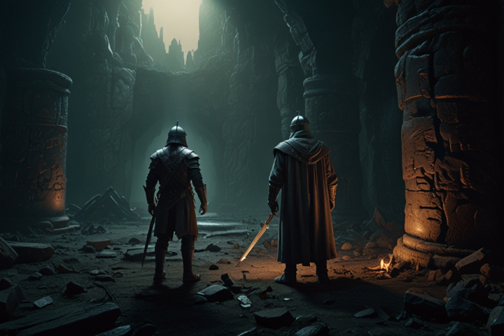 герои в подземелье