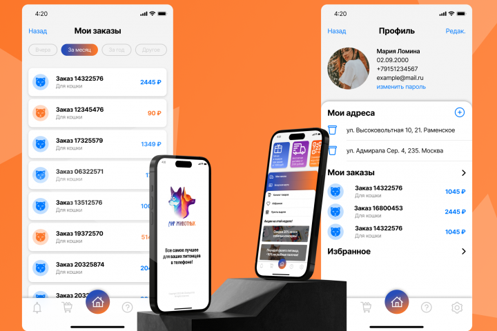 Мир животных | Дизайн приложения