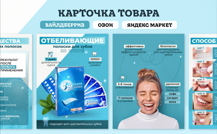 Карточка товара "Отбеливающие полоски"