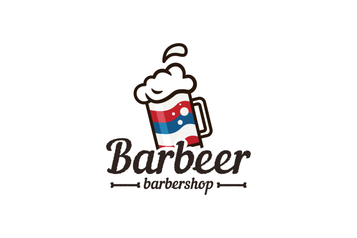 Логотип для парикмахерской - барбершопа BARBEER
