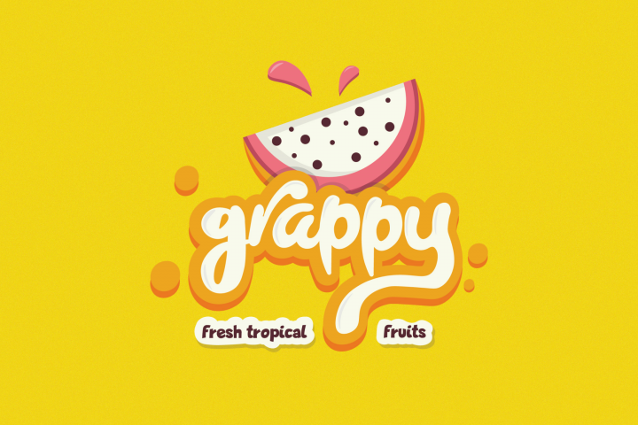 Логотип для магазина экзотических фруктов GRAPPY