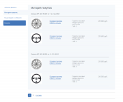Верстка страниц Личного кабинета