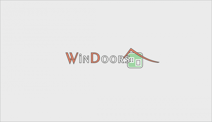 Лого "WinDoors" - установка окон и дверей