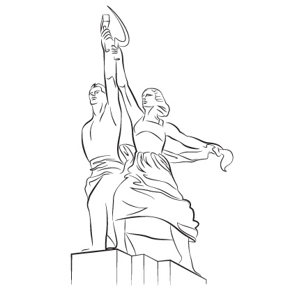 Иллюстрации для акции #goRed_Russia