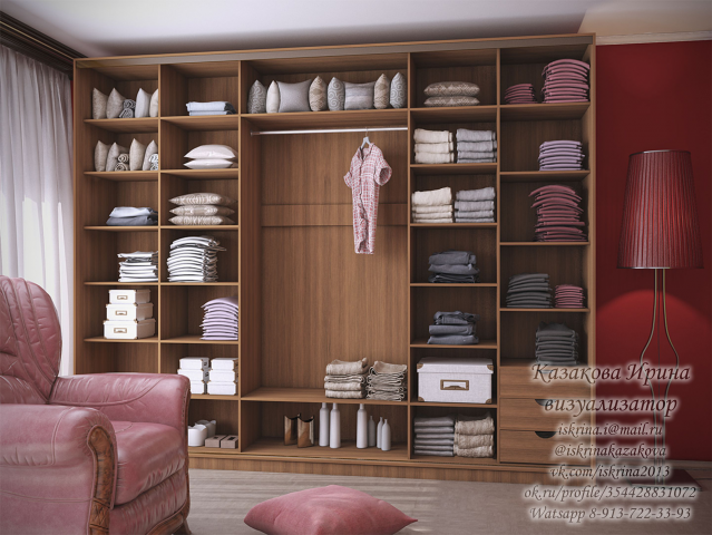 Моделирование и визуализация шкафа-купе