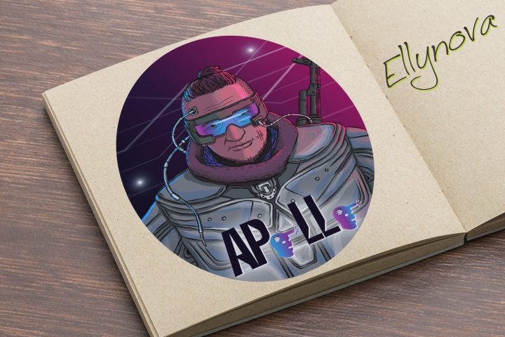 Аватарка в стиле "киберпанк"