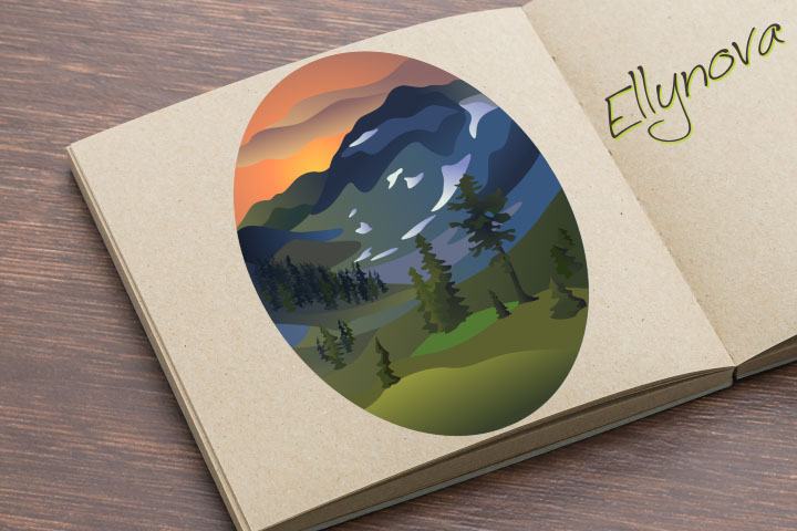 Иллюстрация "Пейзаж"