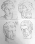 гипсы. карандаш