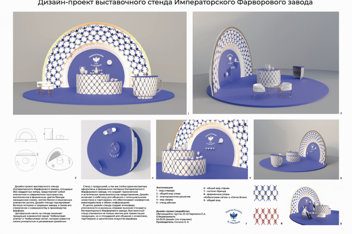 Дизайн-проект выставочного стенда для ИФЗ