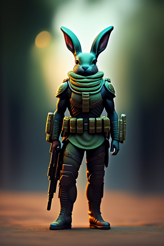 Кролик в военной форме 2.