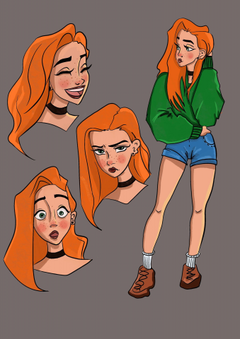 Рыжая девушка  2