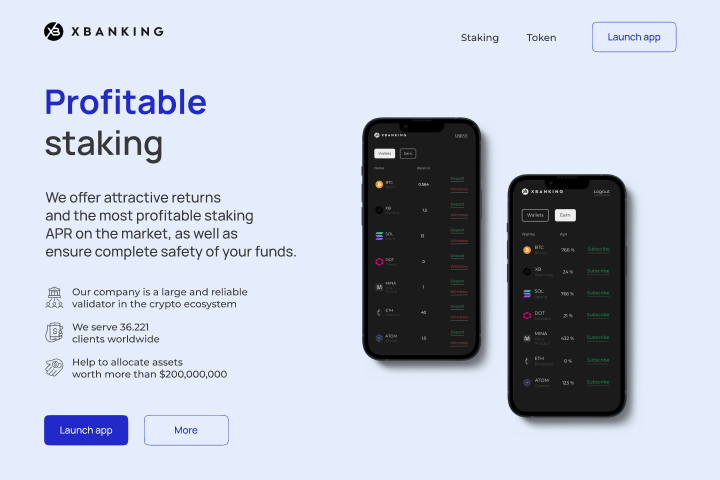 Xbanking landing