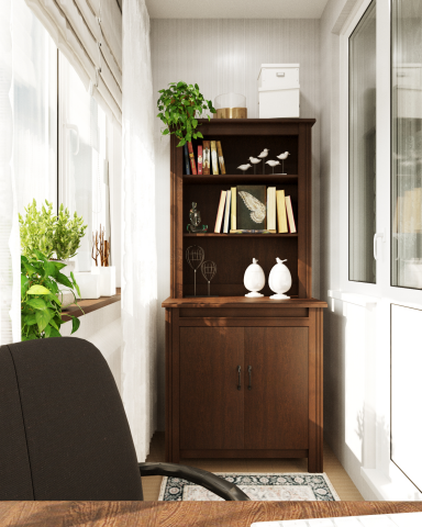 Кабинет на балконе.