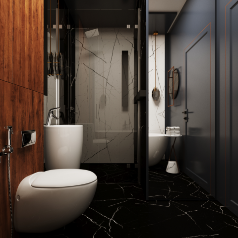 Ванная комната из проекта ЖК L-Клуб.