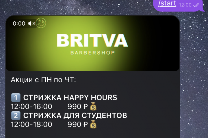BRITVA крупнейшая сеть барбершопов в Москве