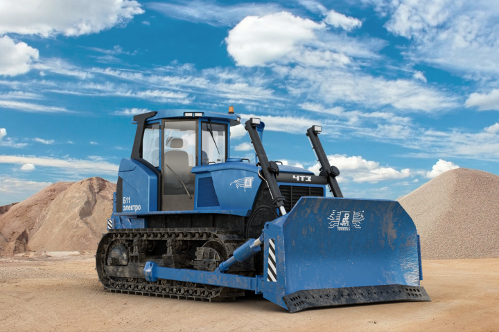 3Д модель электробульдозера