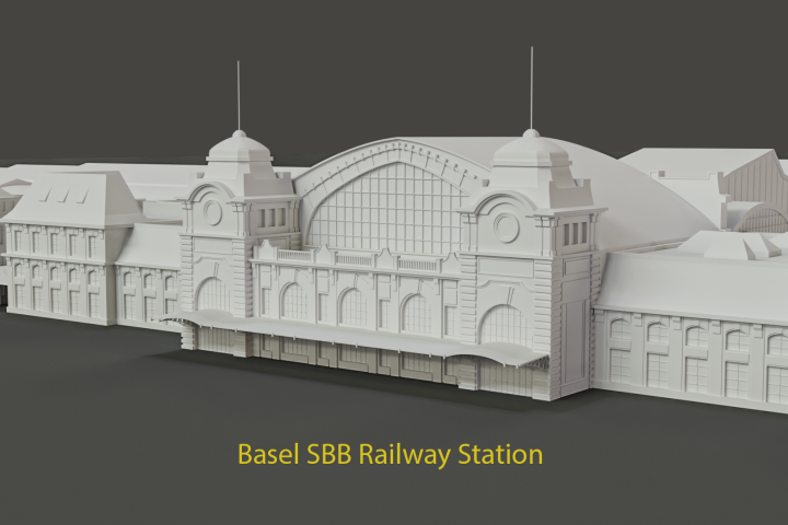 High Poly модели, смоделированные по фотографиям и картам Google