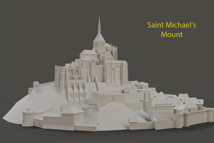 High Poly модели, смоделированные по фотографиям и картам Google