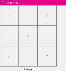 TIC TAC TOE PYTHON