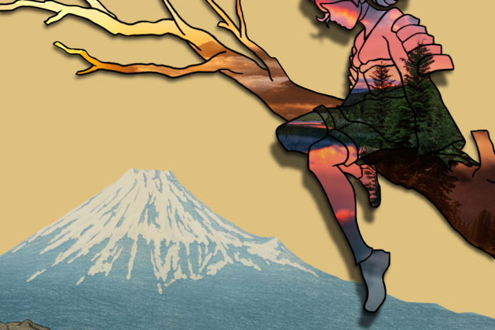 Девушка на ветке