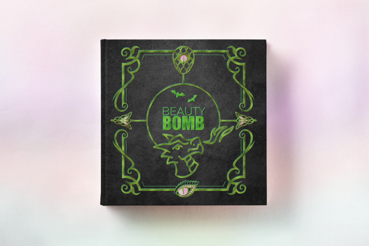 дизайн подарочной коробки для косметики бренда Beauty Bomb