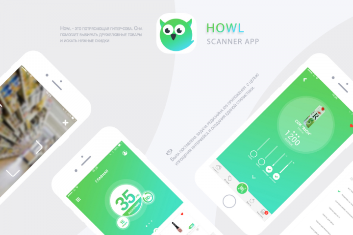 Дизайн мобильного приложения HOWL