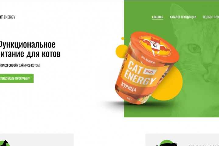 Вёрстка сайта для продажи